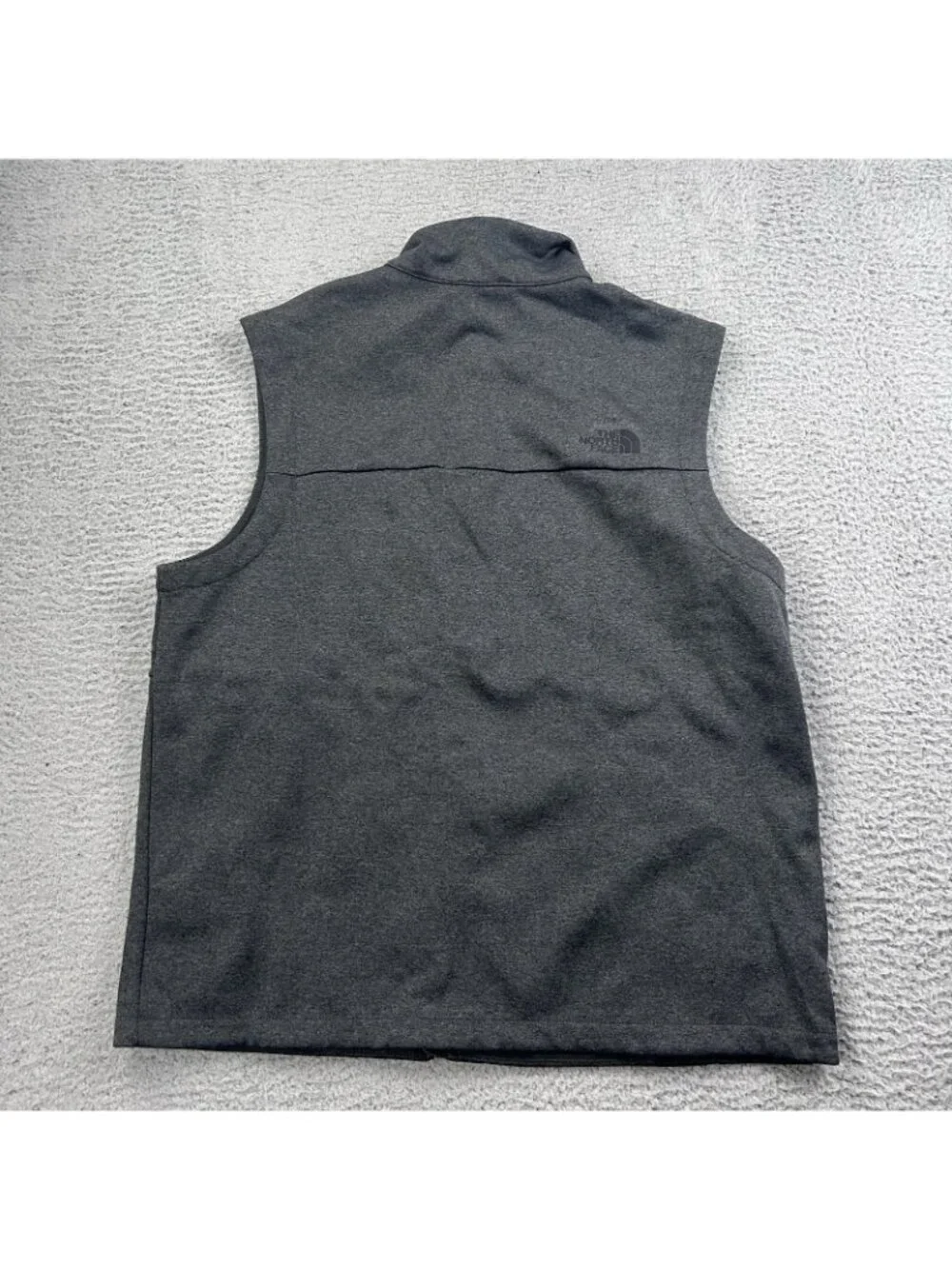 The North Face Windwall Vest Mens Large Gray Fleece Full Zip Sleeveless Outdoor